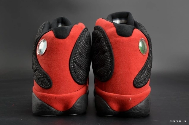 13 Jordan mens Air red black RetroBred 414571-004  0816